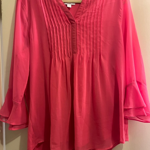 Charter Club Tops - Charter Club Vibrant Pink Blouse